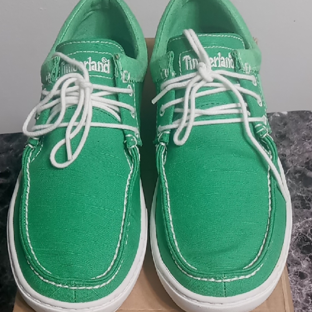 Timberland Men's Green Casual Shoes Size 8 In Excellent Condition - Picture 1 of 8